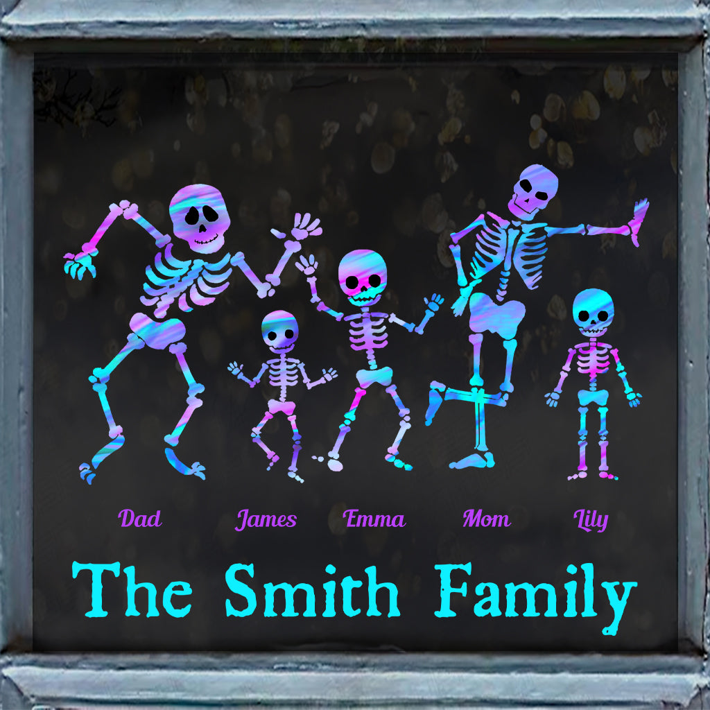 Skeleton Family - Personalized Family Decal Full