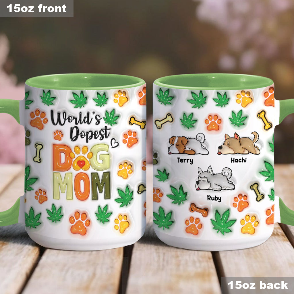 World's Dopest Pet Parent - Personalized Weed Accent Mug