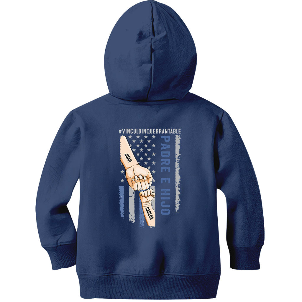 Padre E Hijos Vínculo Inquebrantable - Personalized Father T-shirt and Hoodie