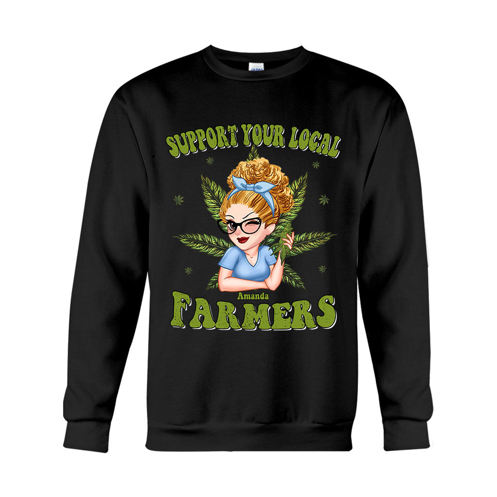 Support Your Local Farmers - Personalized Weed T-shirt And Hoodie