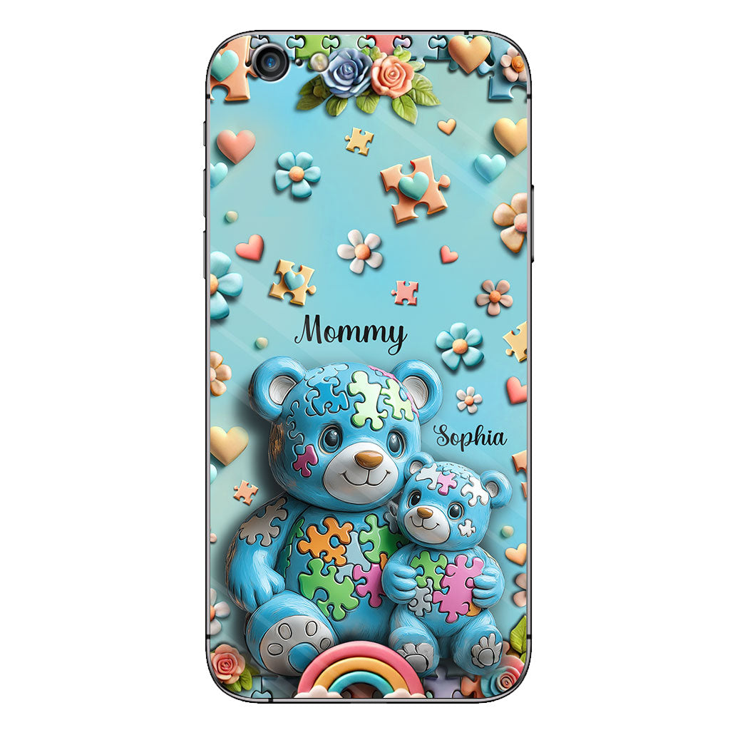 Mama Bear - Personalized Autism Awareness Phone Case