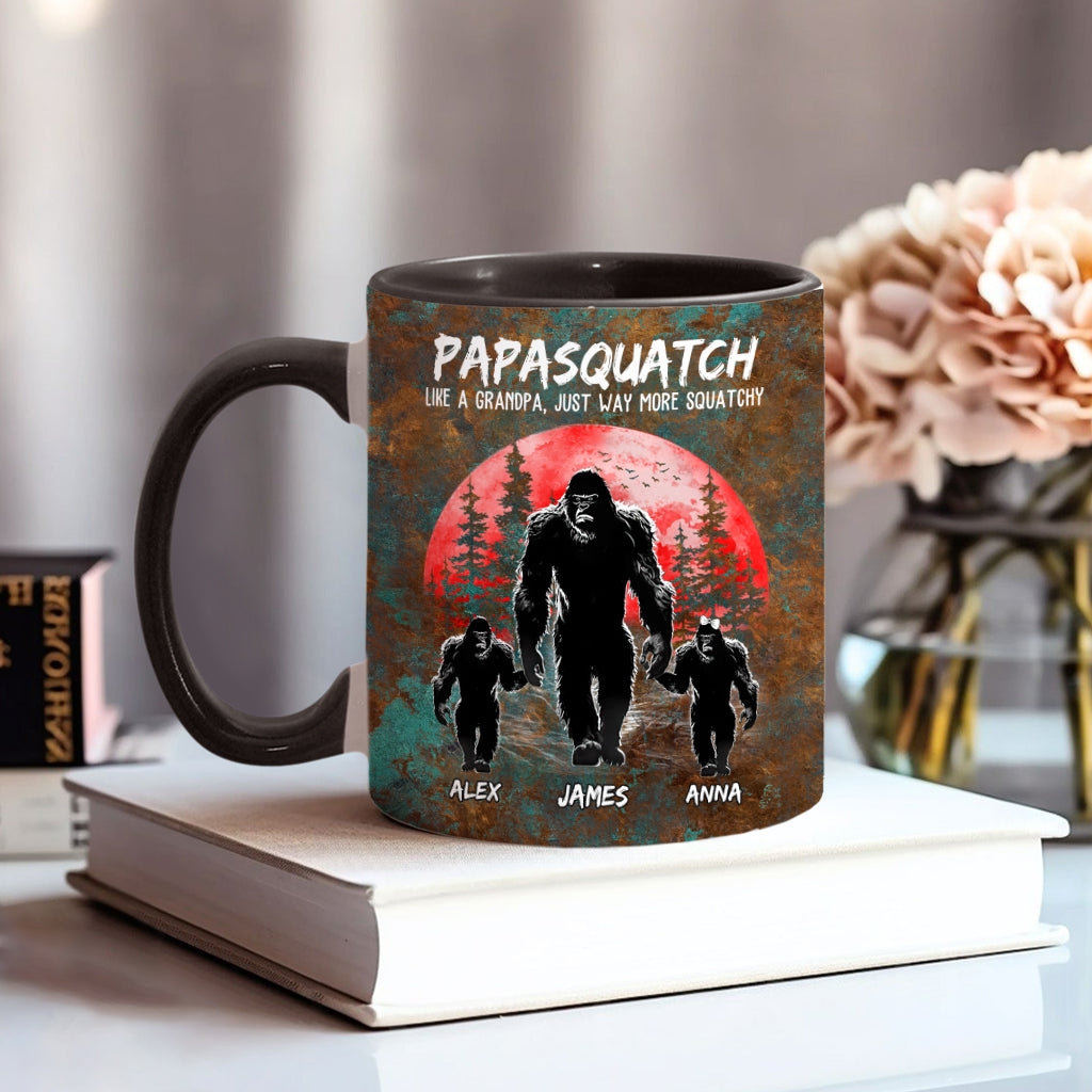 Grandpasquatch - Personalized Father Accent Mug