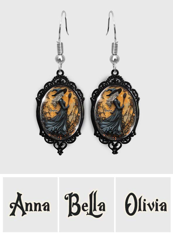 Beautiful Witch - Personalized Witch Transparent Earrings