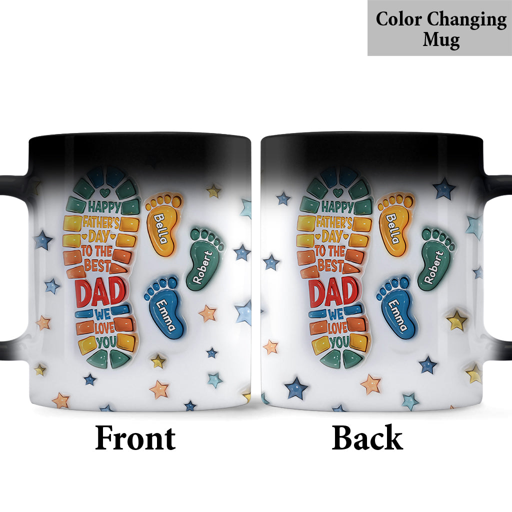 Happy Father's Day To The Best Dad - Personalized Father Mug