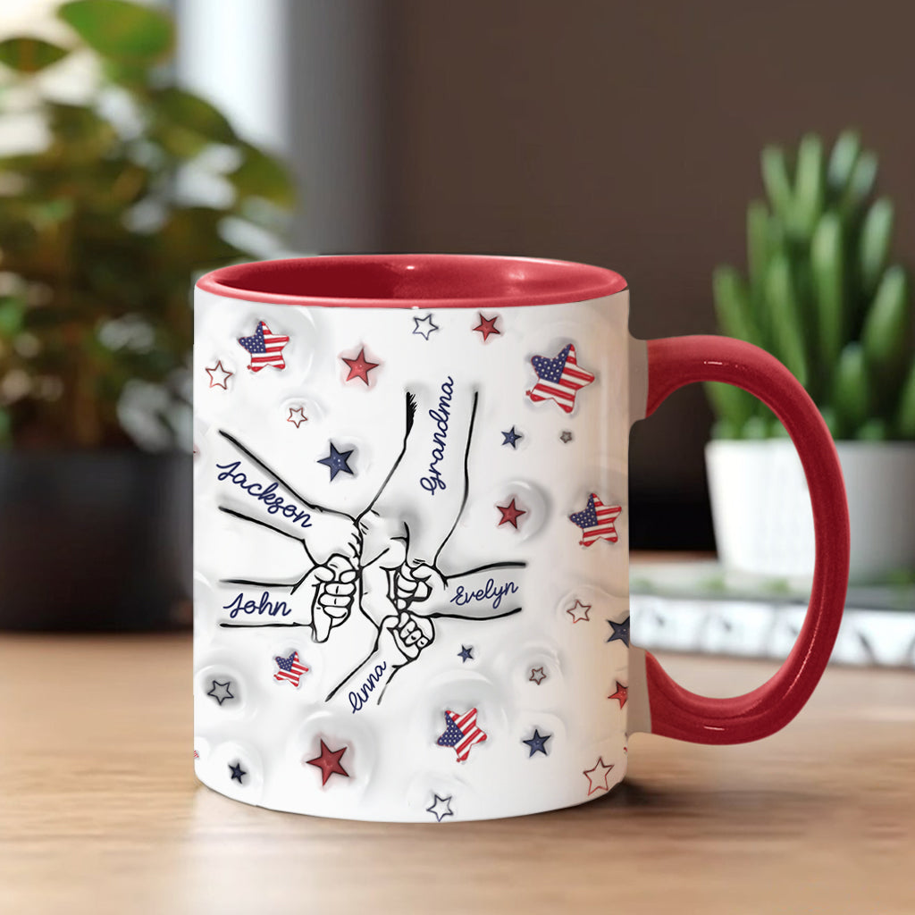 Proud Grandma Mom Aunt - Personalized Grandma Accent Mug