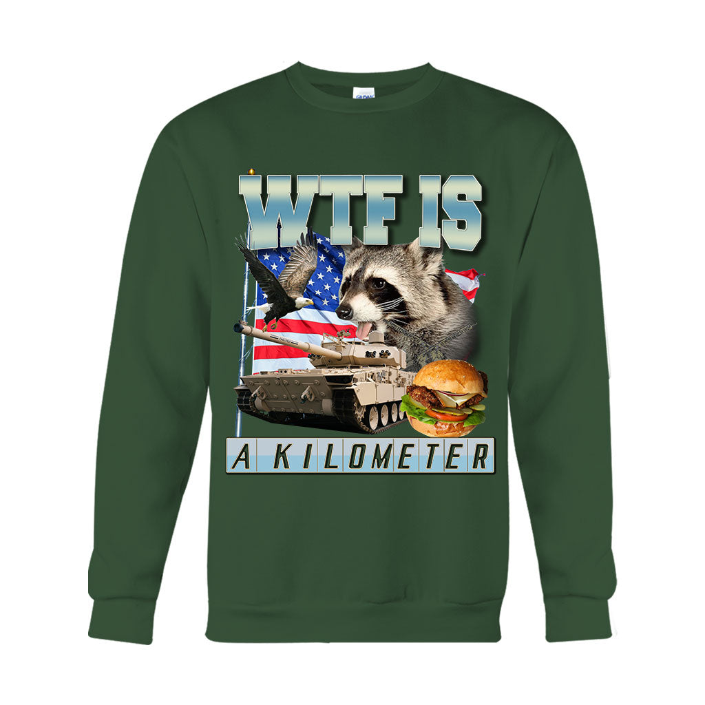 Was zum Teufel ist ein Kilometer? – Waschbär-T-Shirt und Hoodie