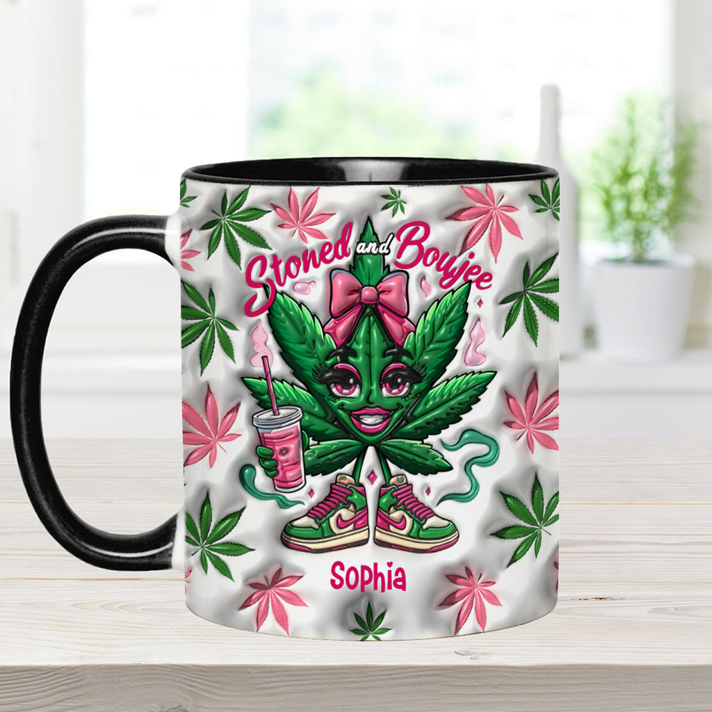 Stoned And Boujee - Personalized Weed Accent Mug