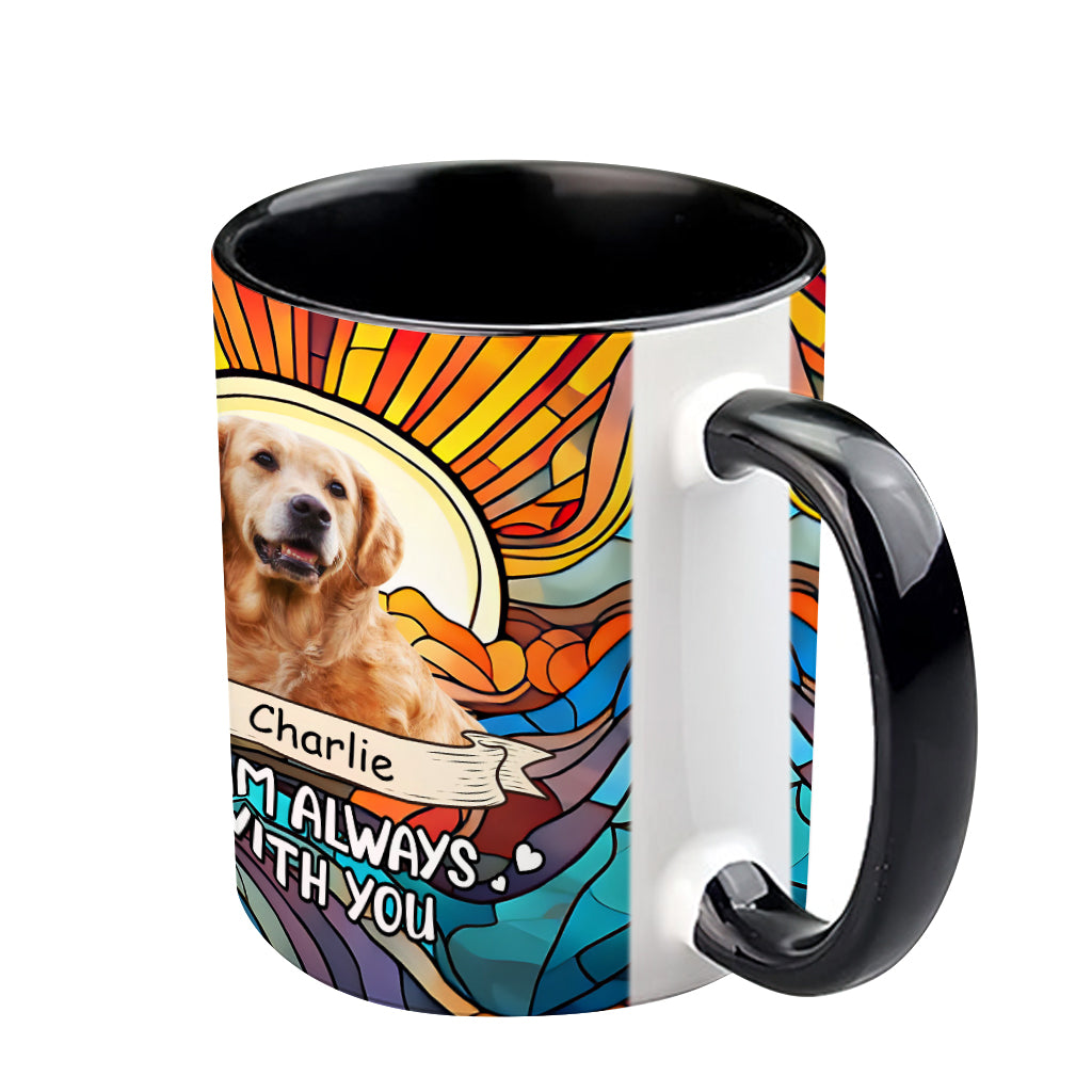 I'm Always With You Any Photo - Personalized Dog Accent Mug