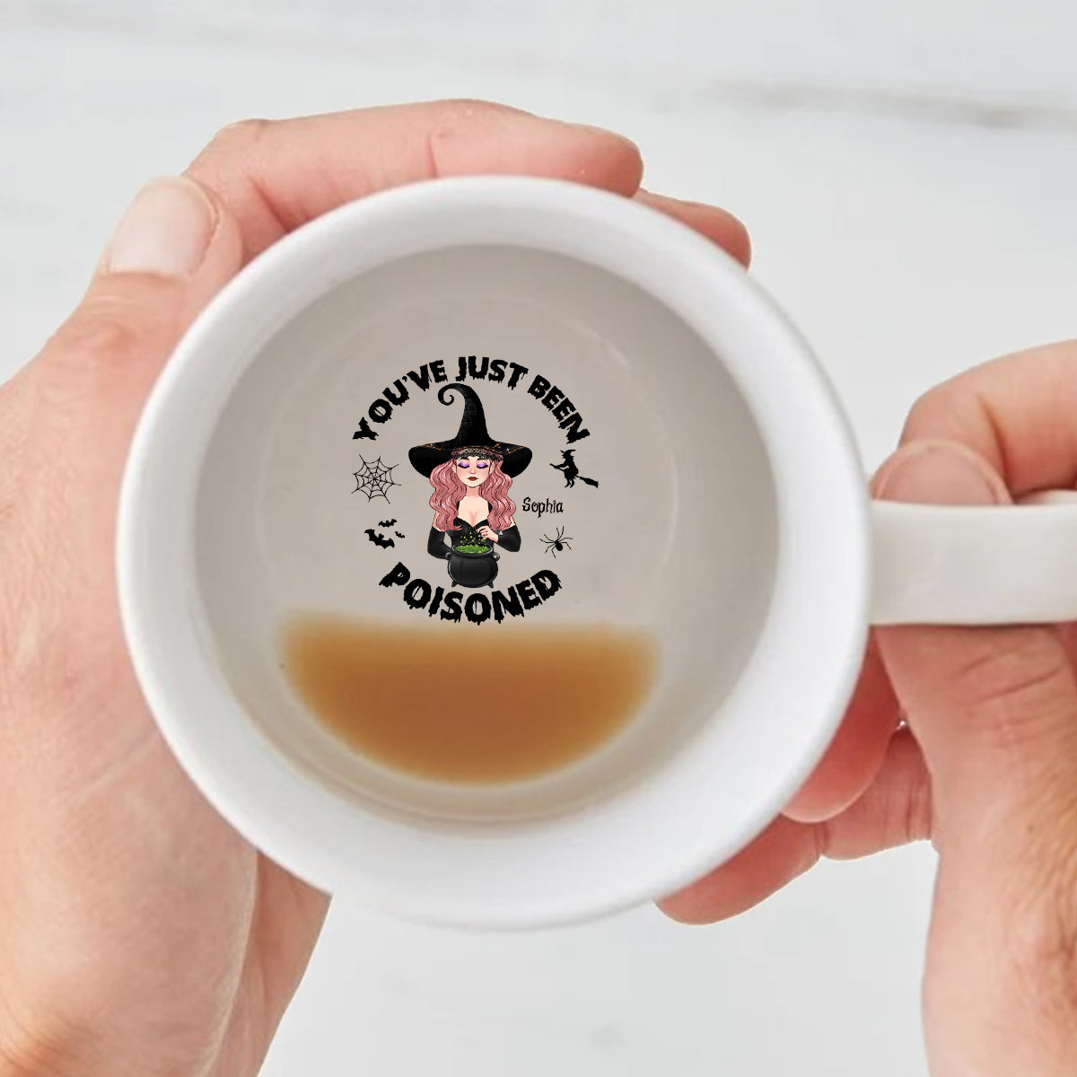 You've Just Been Poisoned - Personalized Witch Hidden Message Mug