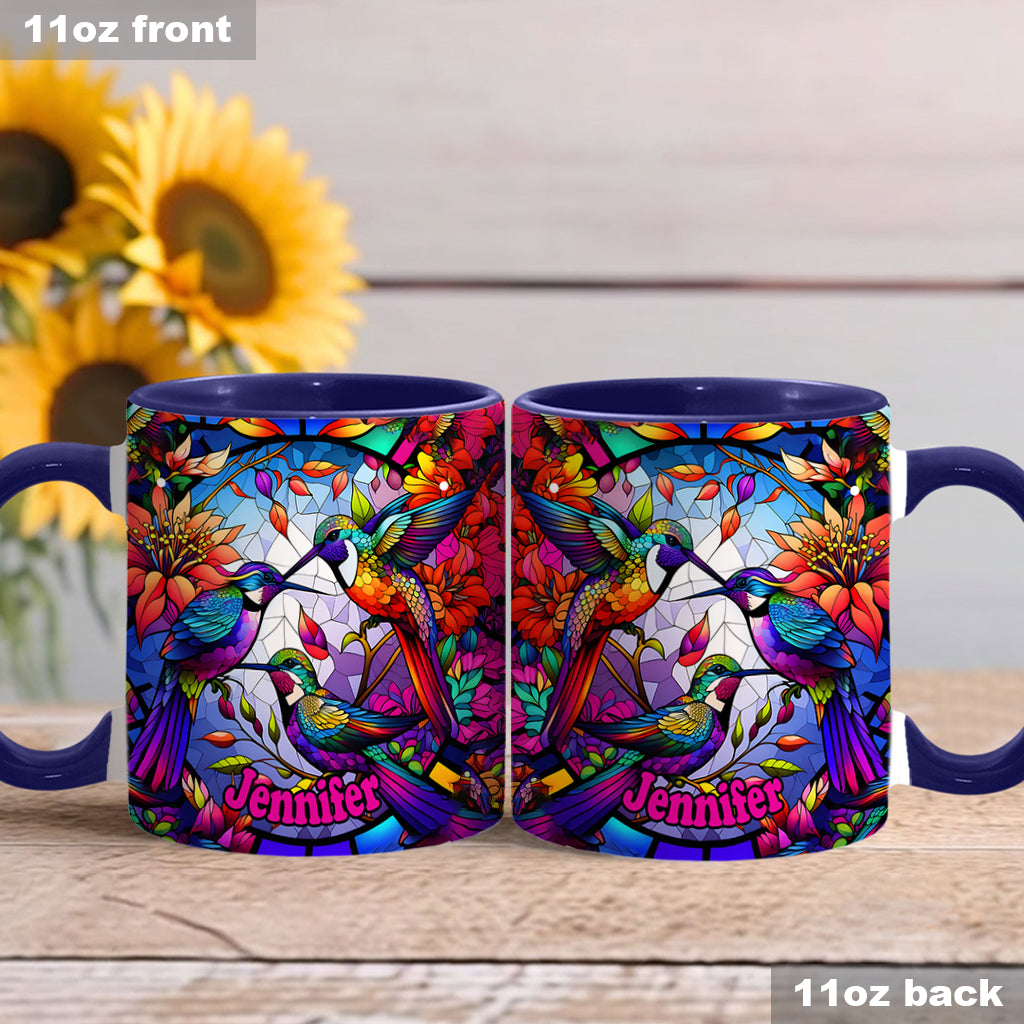 Love Hummingbirds - Personalized Hummingbird Accent Mug