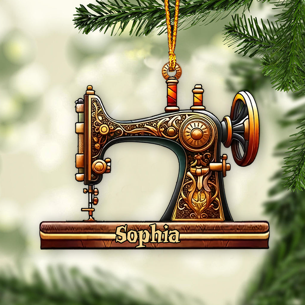 Bautiful Sewing Machine - Personalized Sewing Ornament
