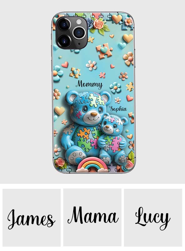 Mama Bear - Personalized Autism Awareness Phone Case