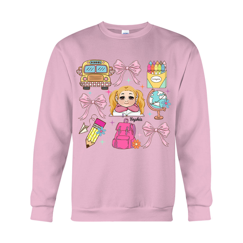 Back to School Coquette - Personalized Kid T-shirt And Hoodie