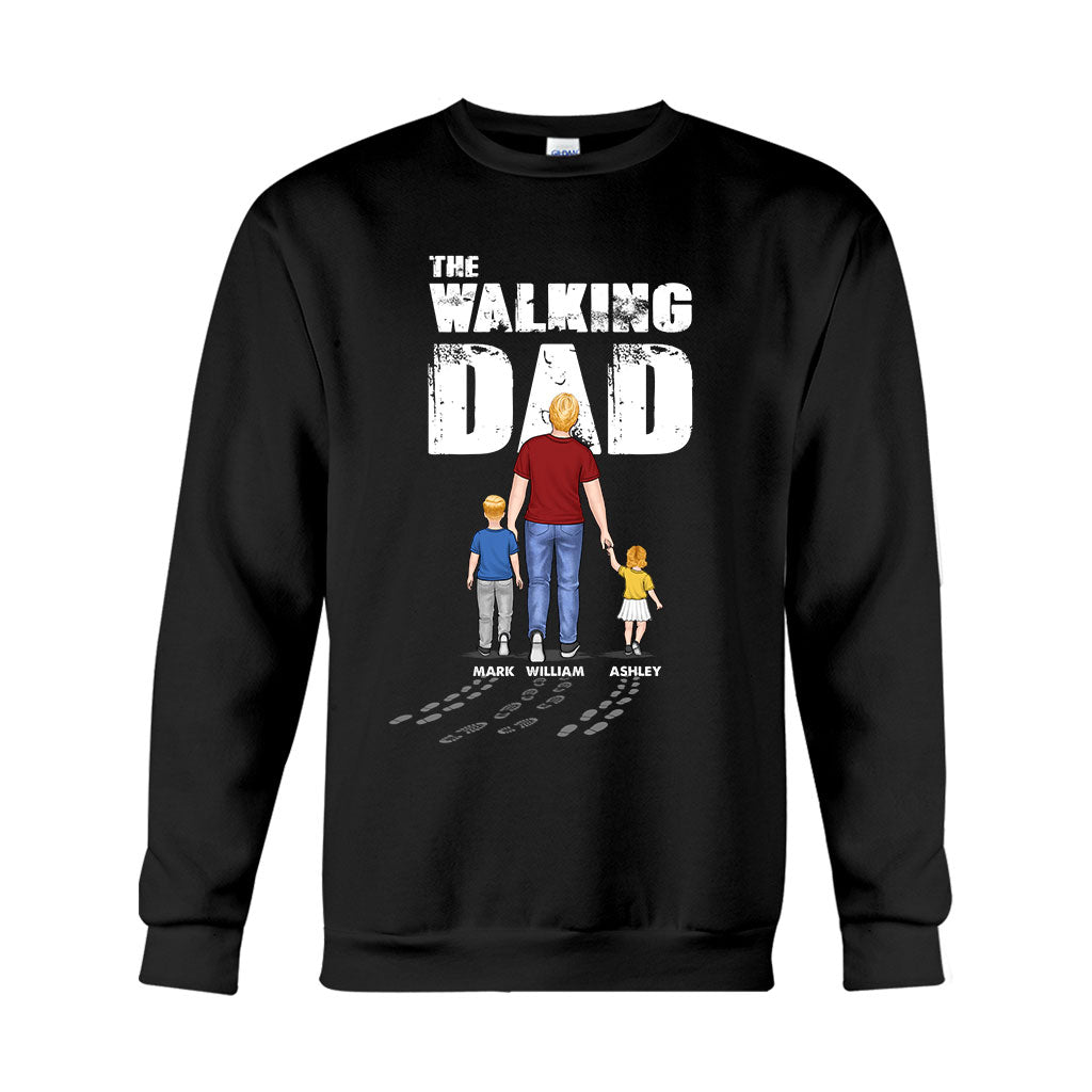 The Walking Dad - Personalized Father T-shirt And Hoodie