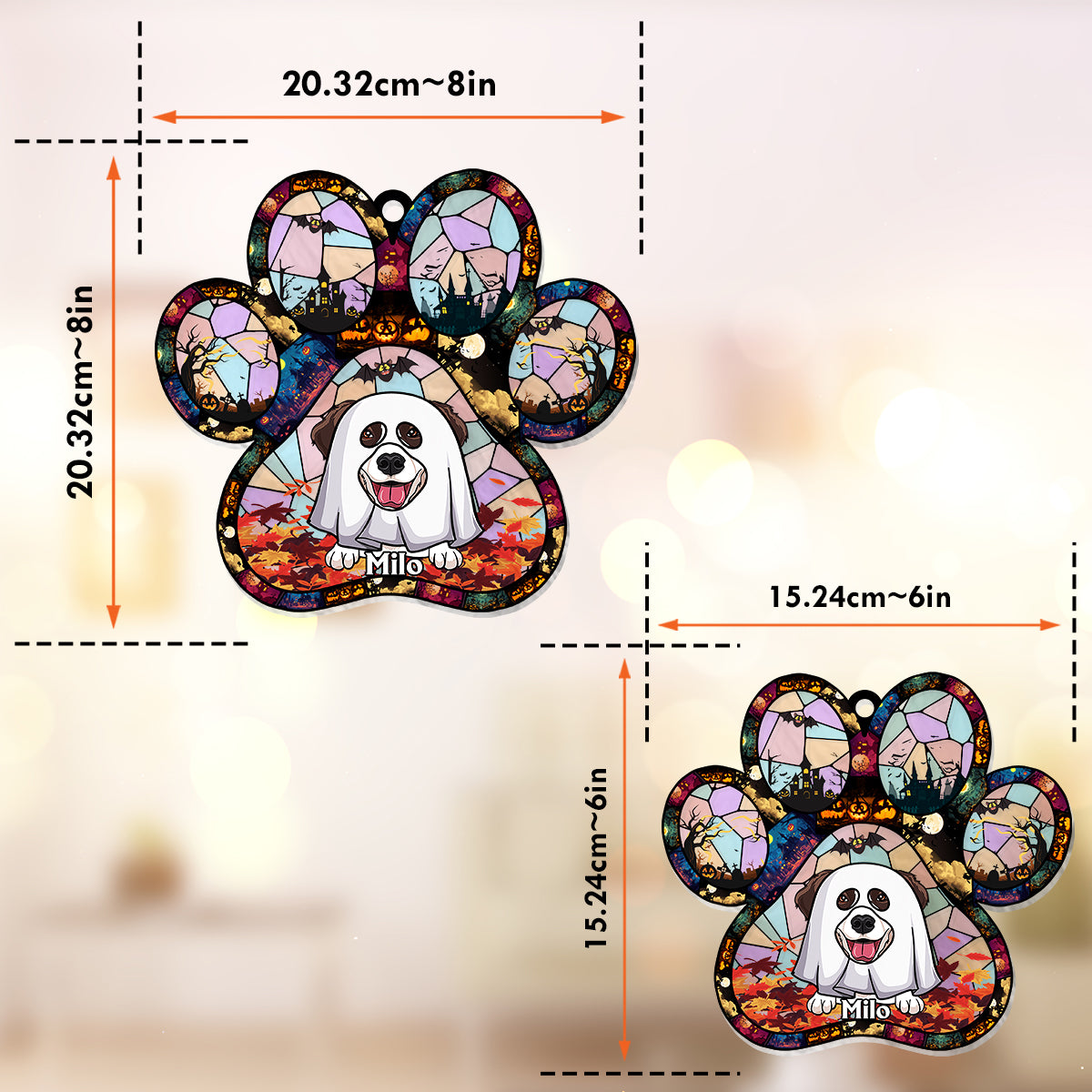 Hope You Like Dogs - Personalized Dog Window Hanging Suncatcher Ornament