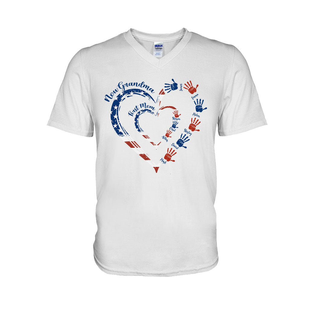 Erst Mama, jetzt Oma – Personalisiertes Oma-T-Shirt und Hoodie