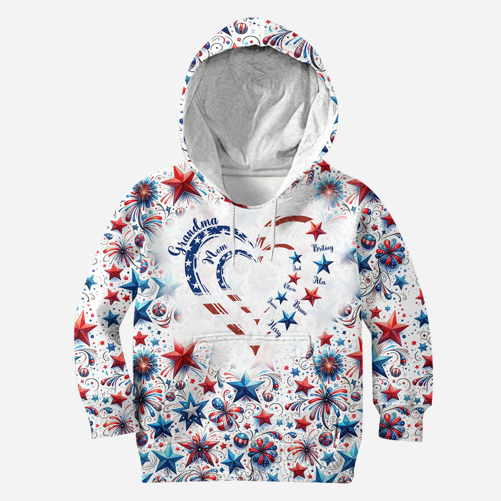 American Grandma - Personalized Grandma All Over Shirt