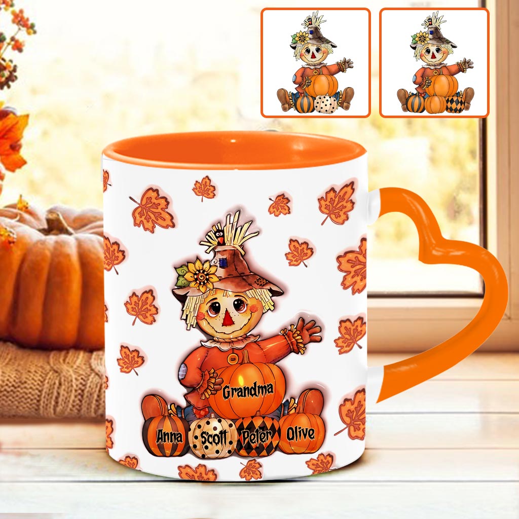 Oma Herbst - Personalisierte Oma Herzgriff-Tasse