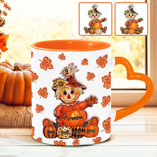 Oma Herbst - Personalisierte Oma Herzgriff-Tasse