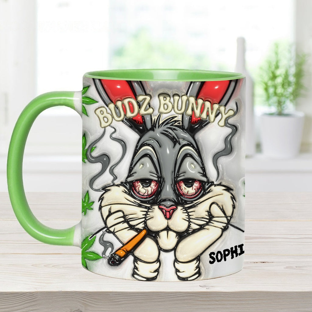 Dope Bunny – Personalisierter Becher mit Weed-Akzent