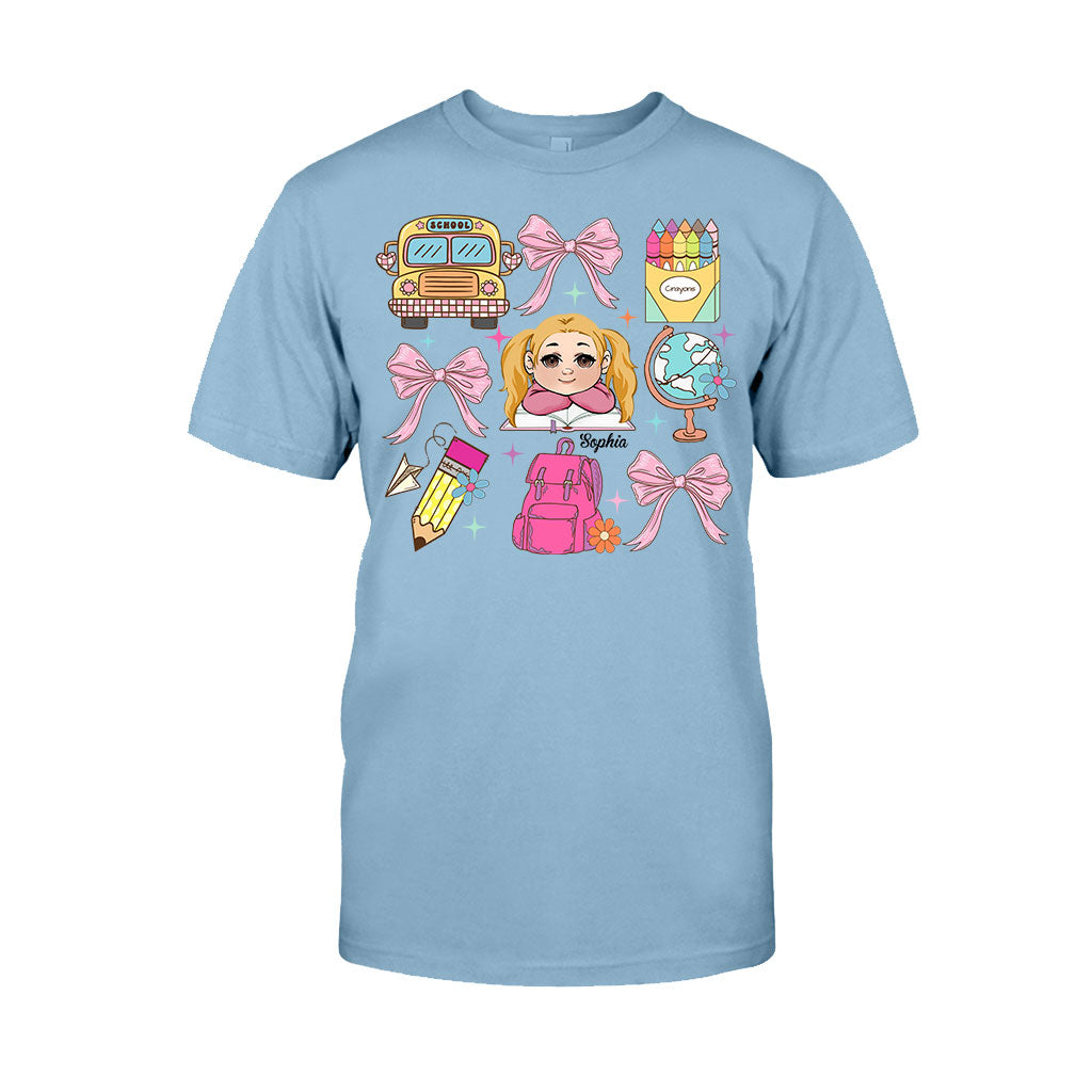 Back to School Coquette - Personalized Kid T-shirt And Hoodie