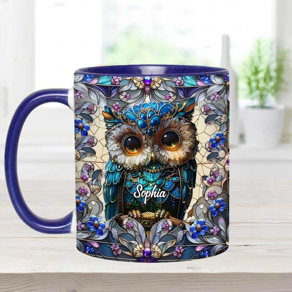 Charming Owl - Personalized Owl Accent Mug