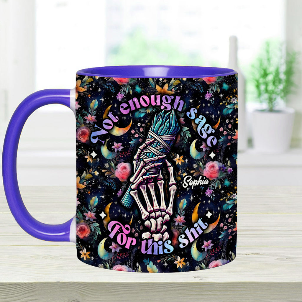 Not Enough Sage - Personalized Witch Accent Mug