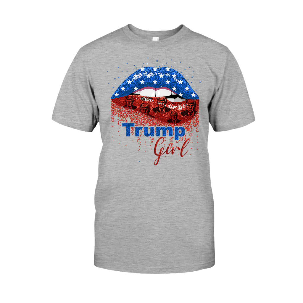 American Lips Trump Girl 2024 – T-Shirt und Hoodie