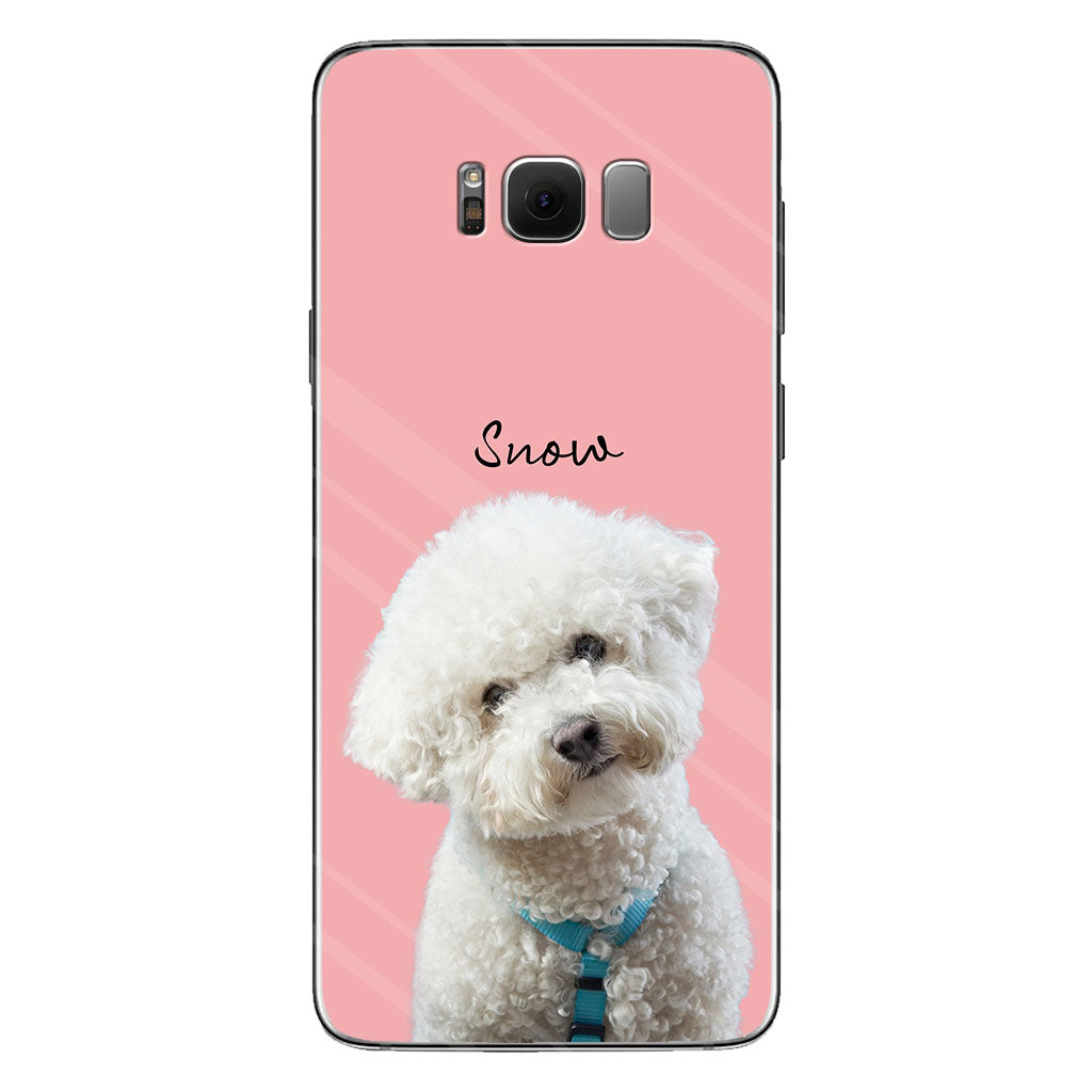 Lovely Dog Cat Pet Portrait - Personalized Dog Clear Phone Case