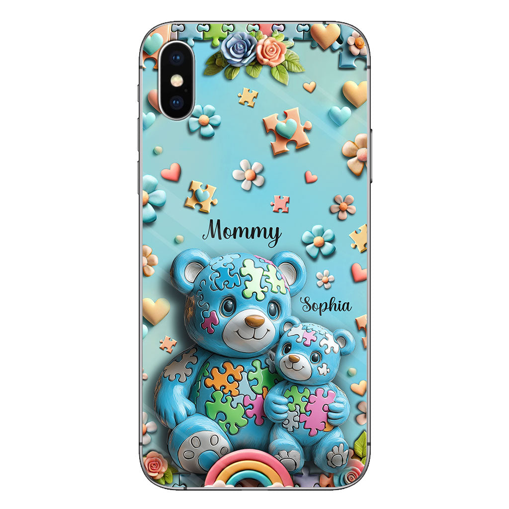 Mama Bear - Personalized Autism Awareness Phone Case