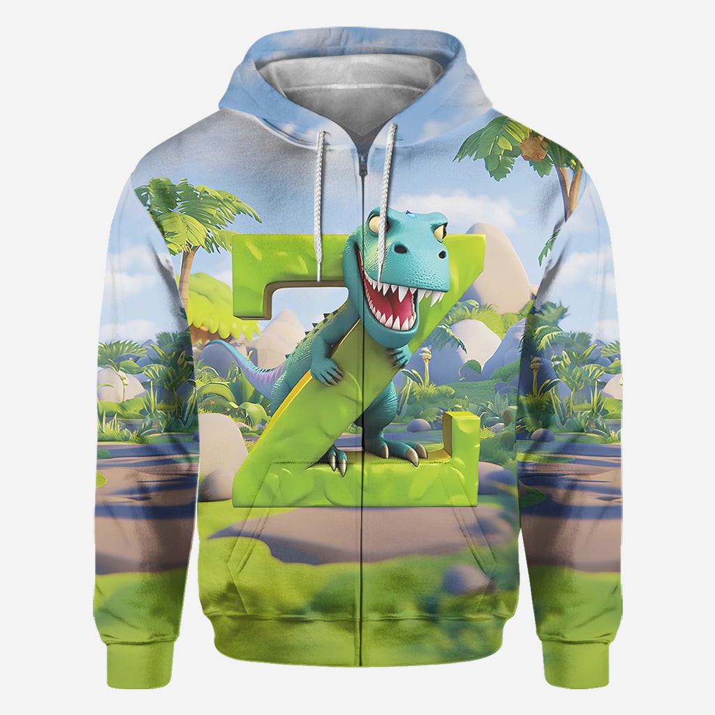 Dinosaur Alphabet - Personalized Kid All Over Shirt