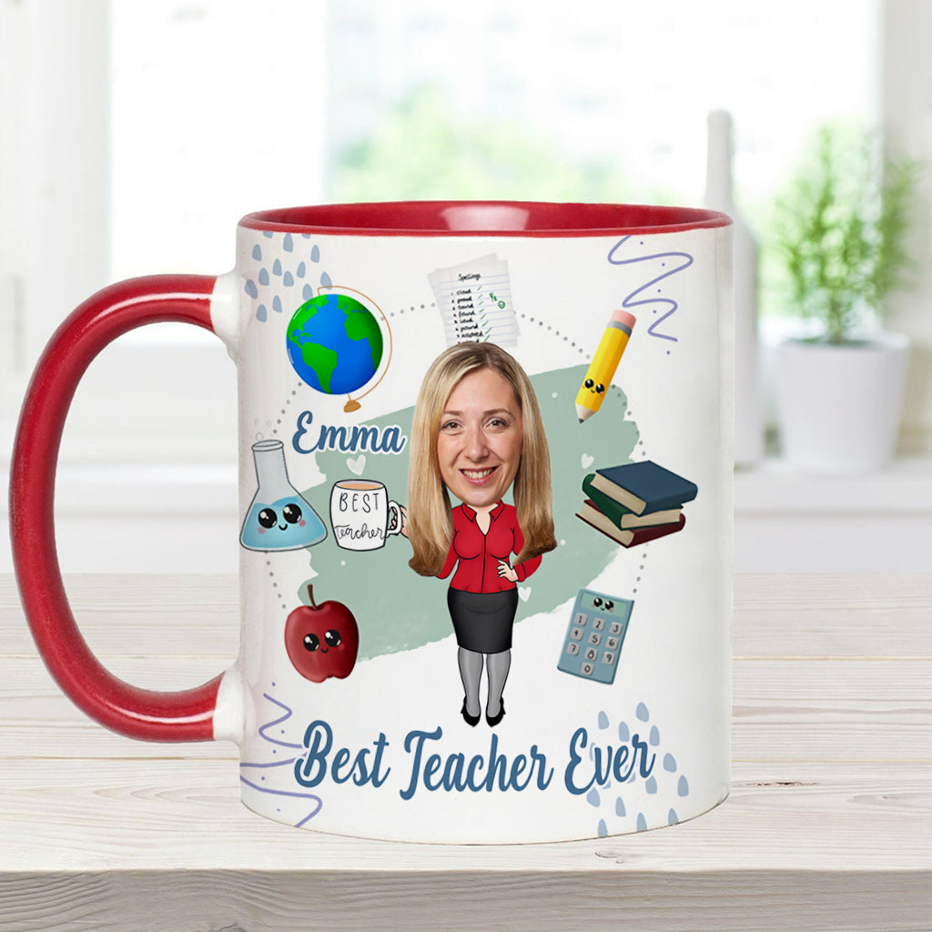 Bester Lehrer aller Zeiten - Personalisierte Tasse mit Lehrermotiv