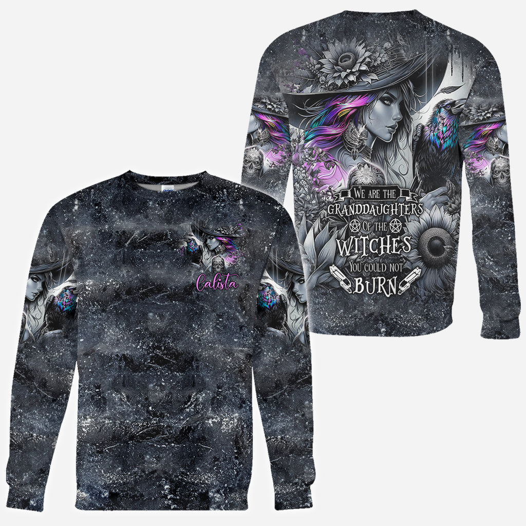 Flying High On Halloween Night - Personalized Witch All Over Shirt