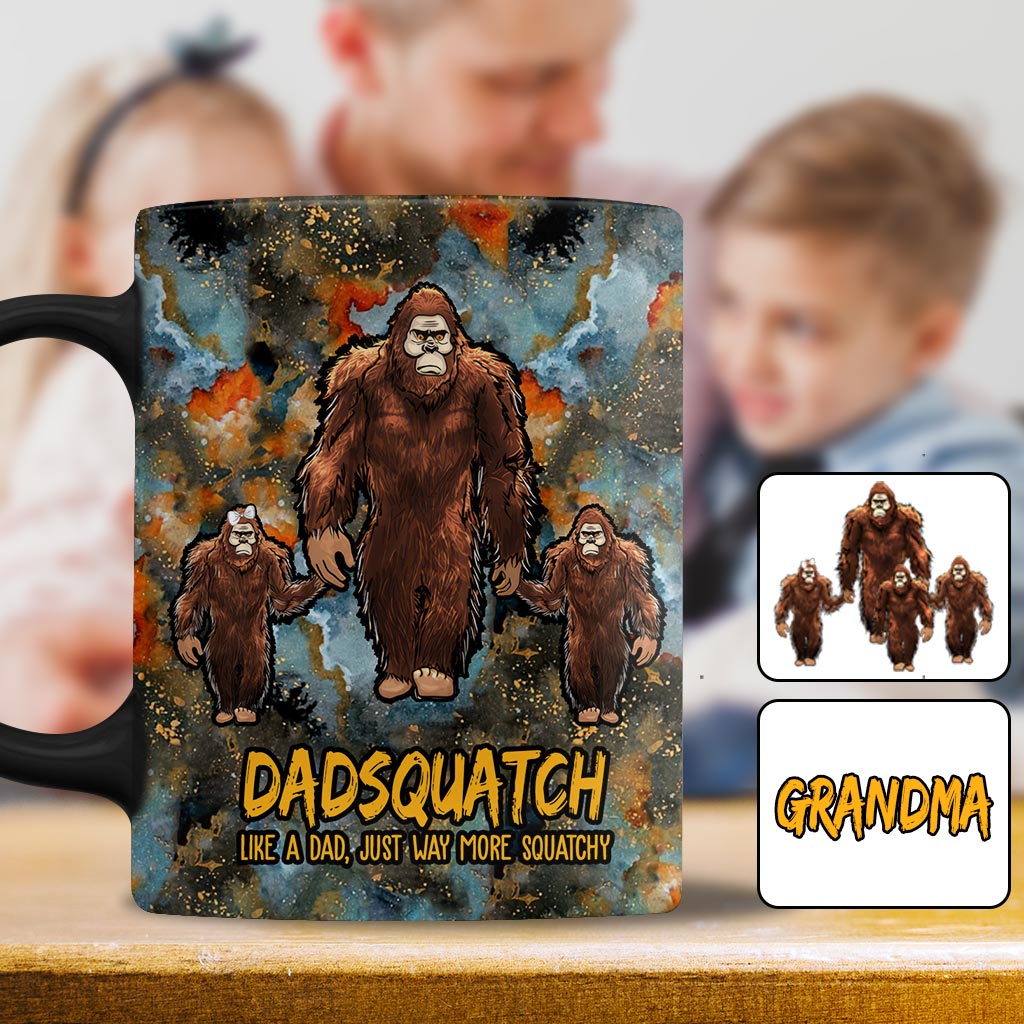 Dadsquatch More Squatchy - Personalized Father Mug