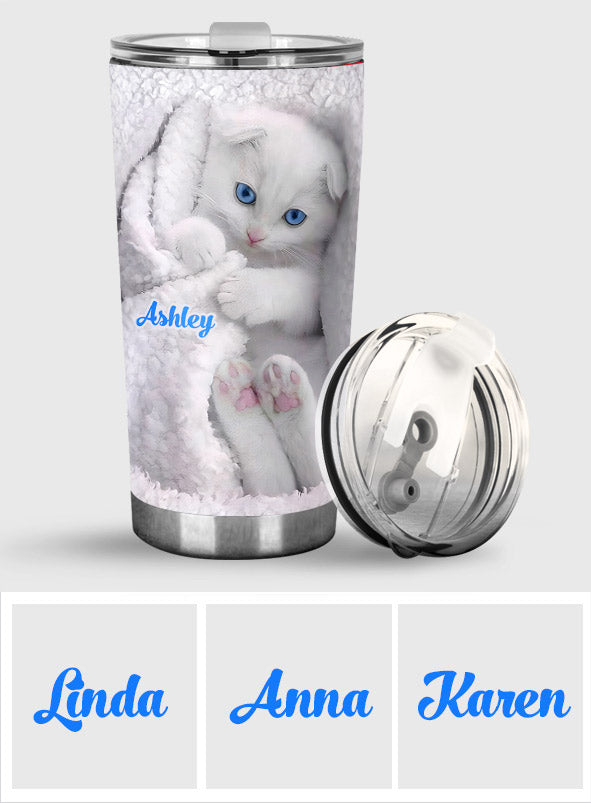 Happy Kitty - Personalized Cat Tumbler