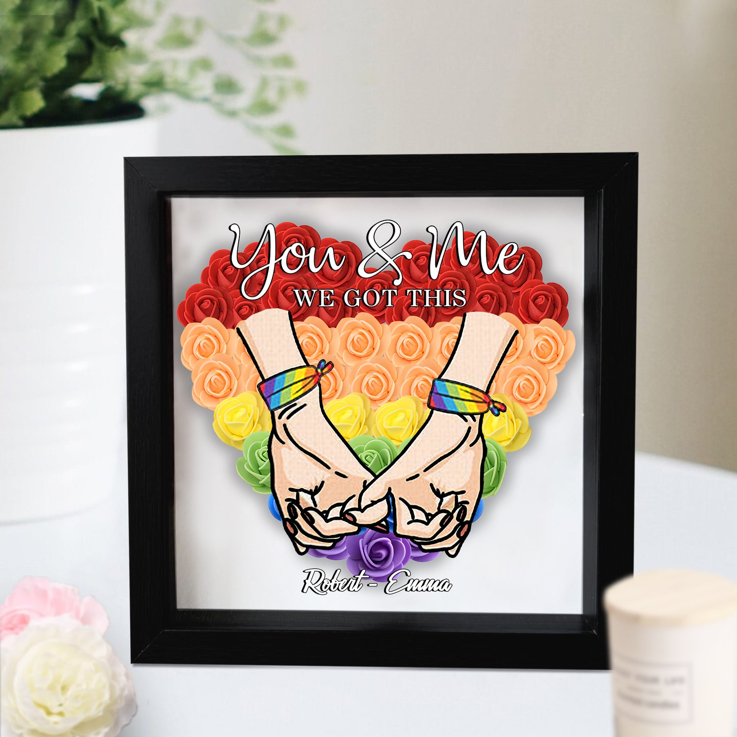 On s'en occupe - Boîte à fleurs personnalisée pour le soutien LGBT
