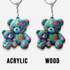 Mama Bear - Autism Awareness Keychain