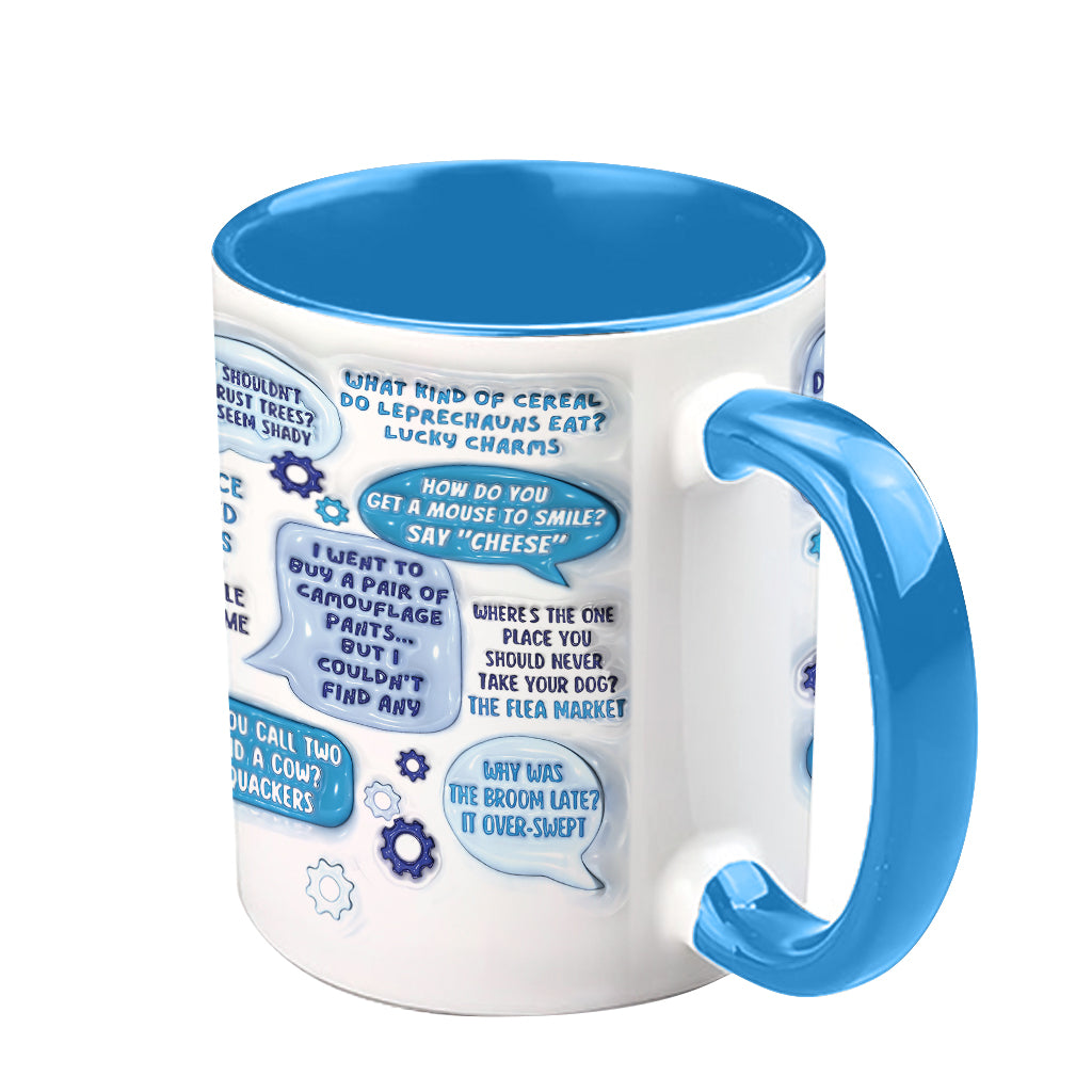Dad Jokes Emergency - Personalized Father Accent Mug
