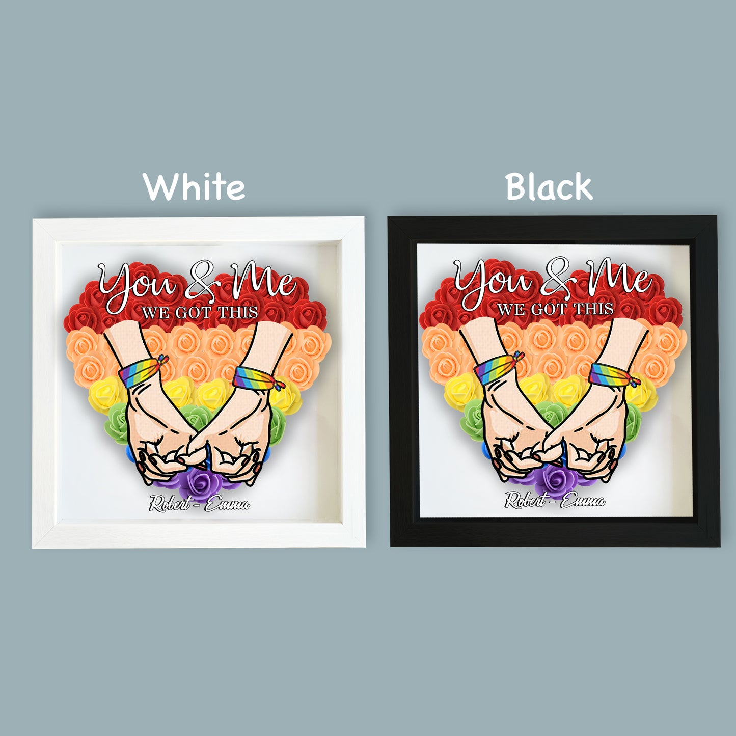 On s'en occupe - Boîte à fleurs personnalisée pour le soutien LGBT
