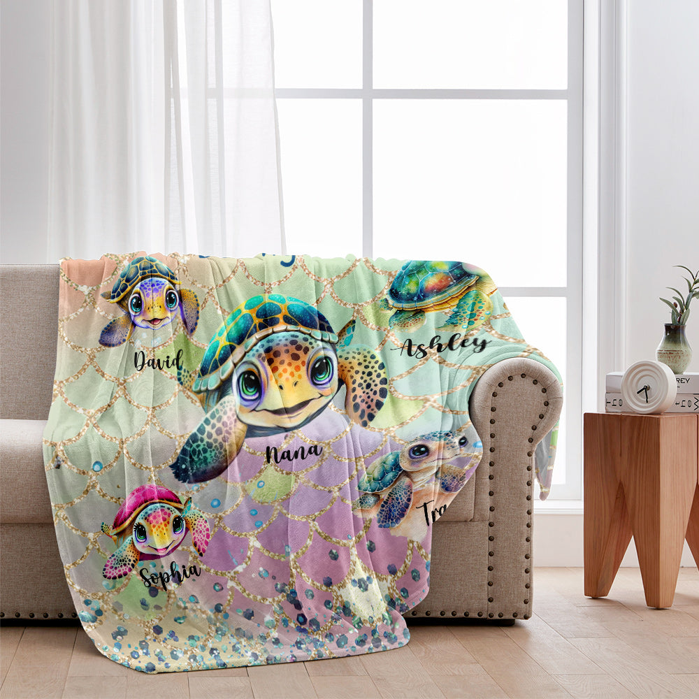 This Grandma Mom Belongs To Custom Any Title - Personalized Grandma Blanket