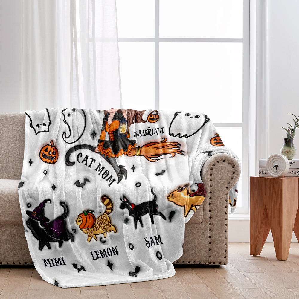 Cat Mom - Personalized Cat Blanket