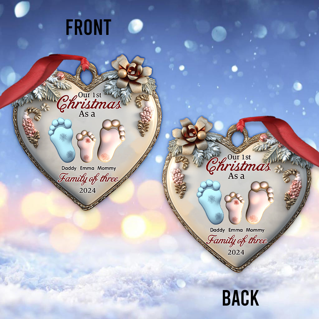Our 1st Christmas Together - Personalized Family Ornament