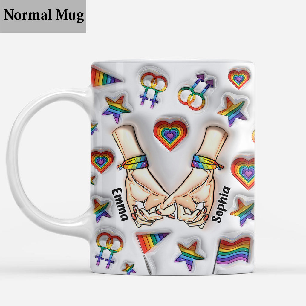 Ensemble depuis - Mug personnalisé de soutien LGBT