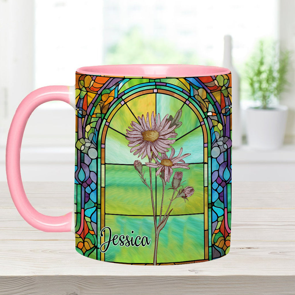 Soyez votre propre fleur de naissance magnifique - Mug personnalisé