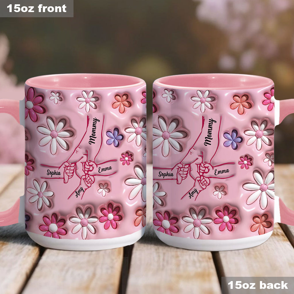 Holding Hands - Personalized Mother Accent Mug