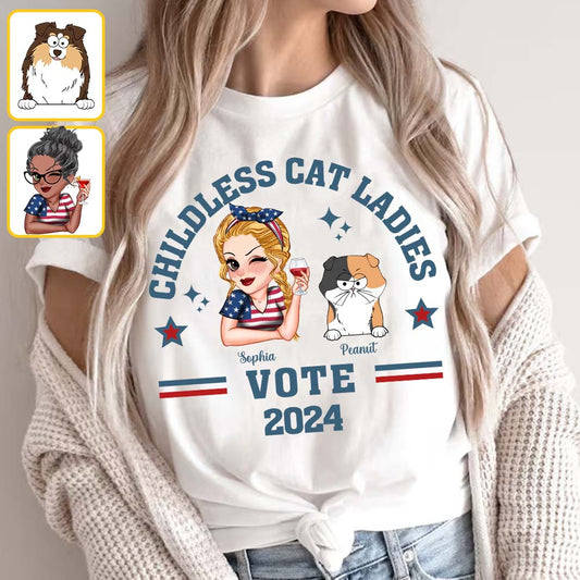 Childless Cat Ladies - Personalized Cat T-shirt And Hoodie