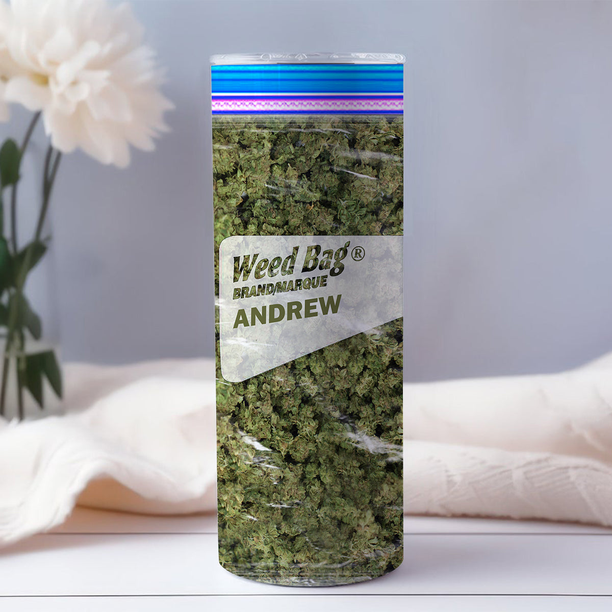 Weed Bag - Personalized Weed Skinny Tumbler