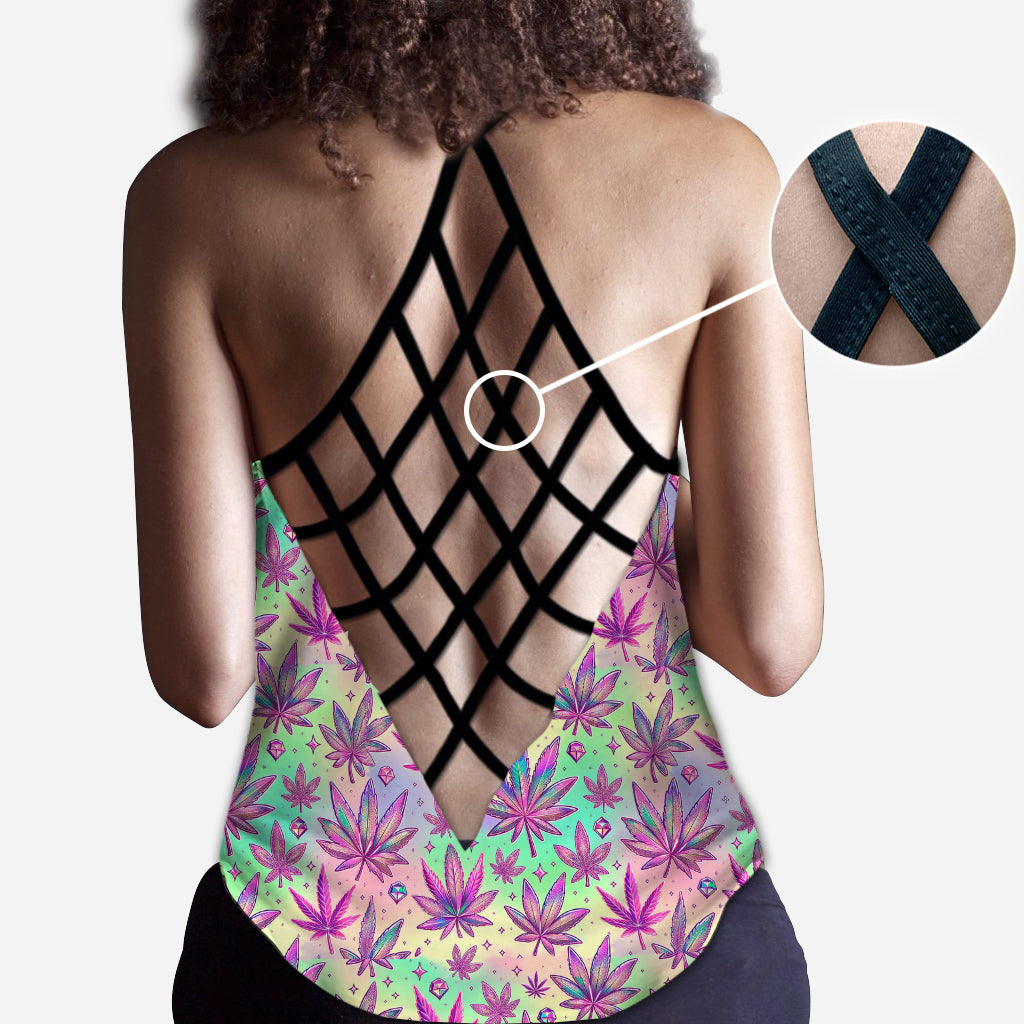 Entretien facile - Débardeur Weed Cross personnalisé