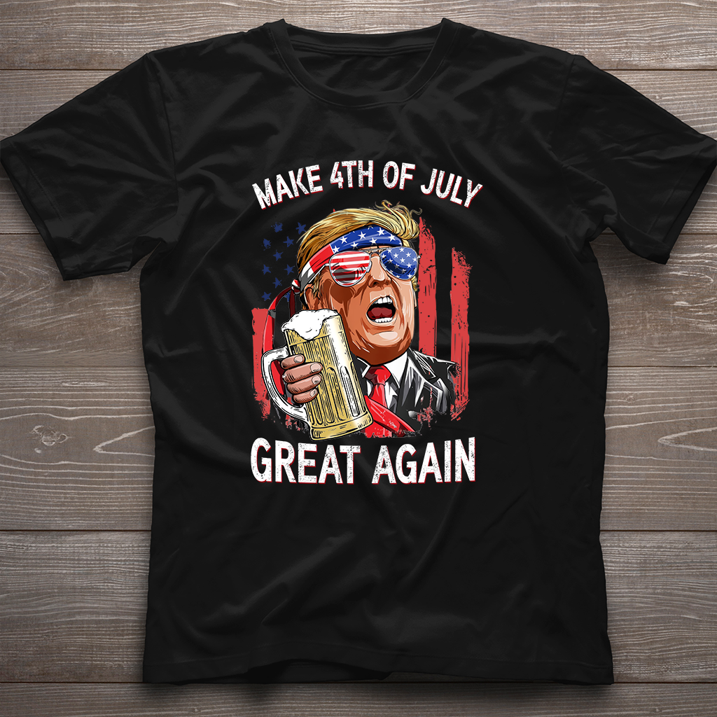 T-shirt et sweat à capuche « Make the 4th of July America Great Again »