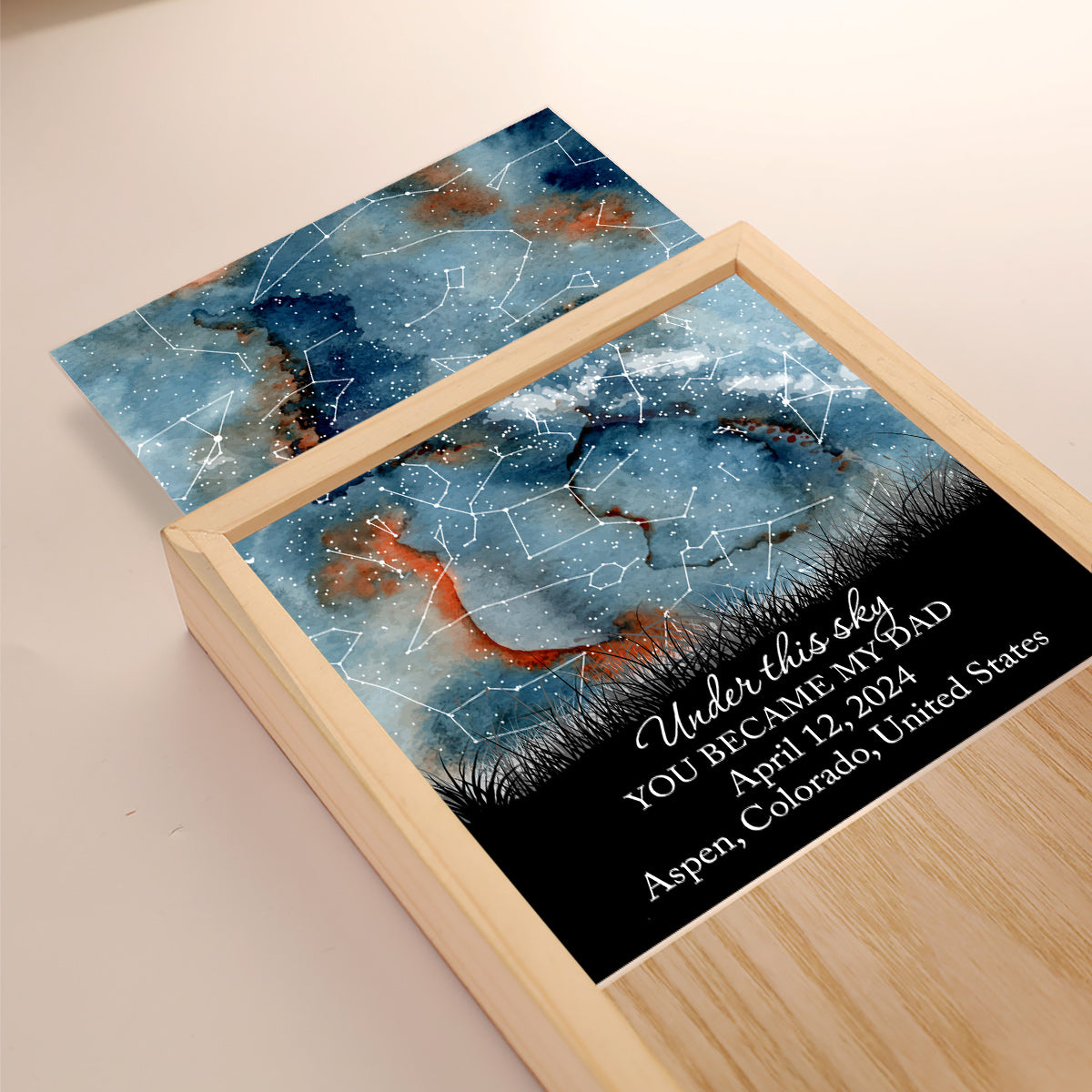 Where Everything Began - Personalized Father Picture Frame Light Box